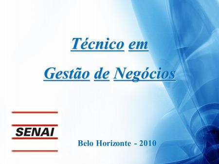 Belo Horizonte Técnico em Gestão de Negócios.