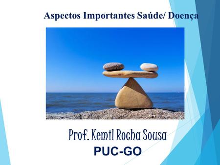 Aspectos Importantes Saúde/ Doença Prof. Kemil Rocha Sousa PUC-GO.