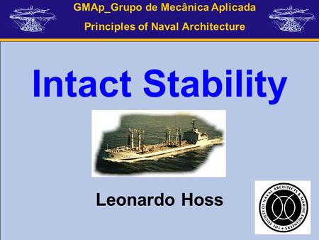 Intact Stability Leonardo Hoss.