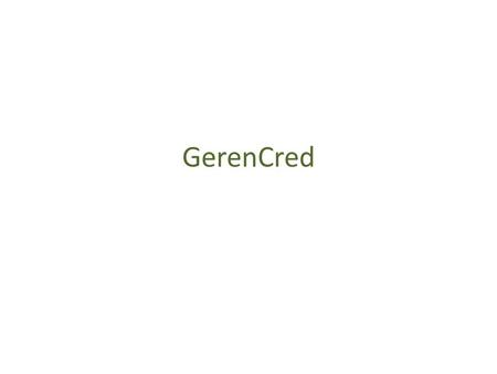 GerenCred.