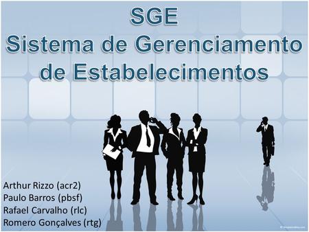 SGE Sistema de Gerenciamento de Estabelecimentos
