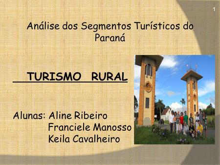 Análise dos Segmentos Turísticos do Paraná