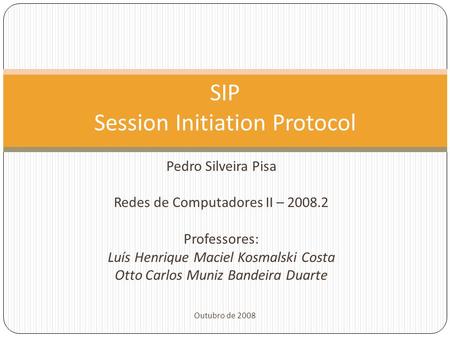 SIP Session Initiation Protocol