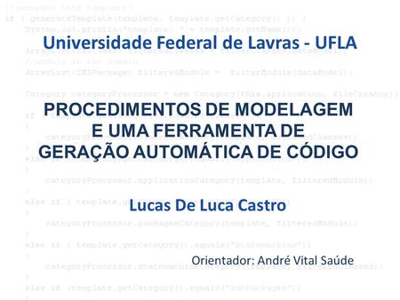 Universidade Federal de Lavras - UFLA