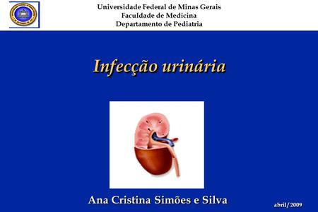 Infecção urinária Ana Cristina Simões e Silva