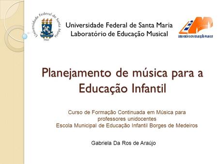 Planejamento de música para a Educação Infantil
