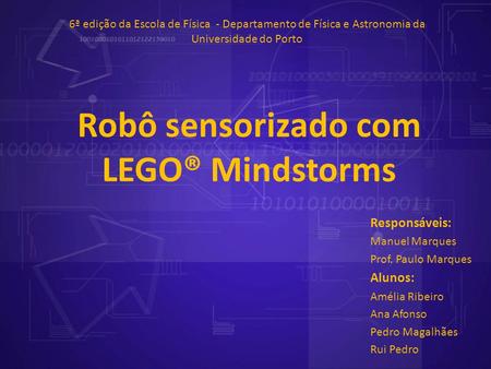 Robô sensorizado com LEGO® Mindstorms