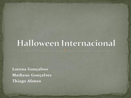 Halloween Internacional