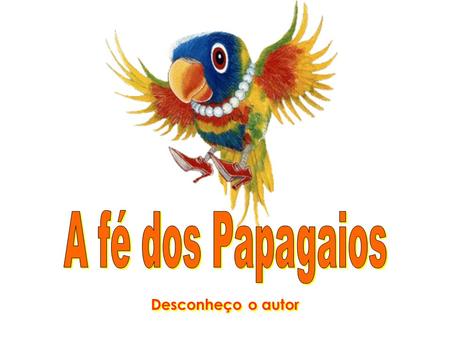 A fé dos Papagaios Desconheço o autor.