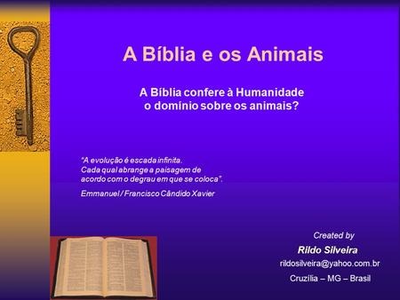 A Bíblia confere à Humanidade o domínio sobre os animais?