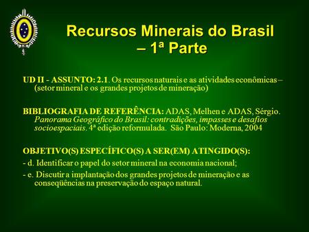 Recursos Minerais do Brasil