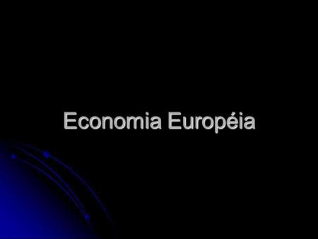 Economia Européia.