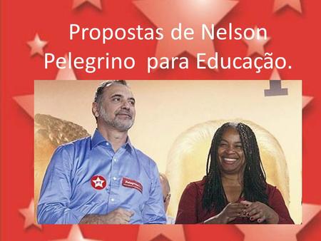 Propostas de Nelson Pelegrino para Educação.