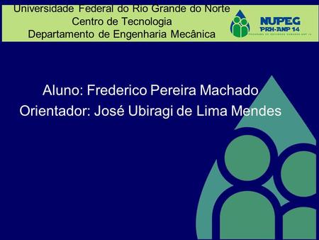 Aluno: Frederico Pereira Machado