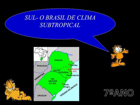 SUL- O BRASIL DE CLIMA SUBTROPICAL