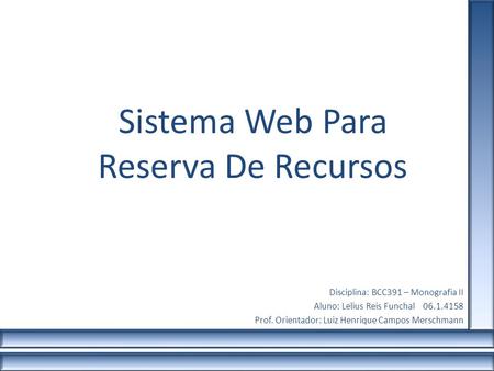 Sistema Web Para Reserva De Recursos