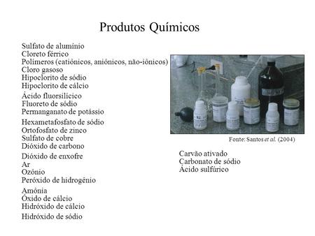 Produtos Químicos Sulfato de alumínio Cloreto férrico