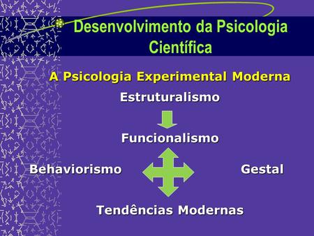 Desenvolvimento da Psicologia Científica