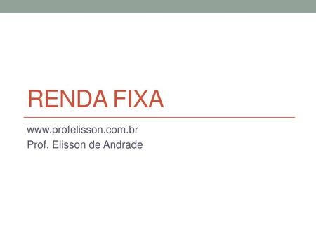 Prof. Elisson de Andrade
