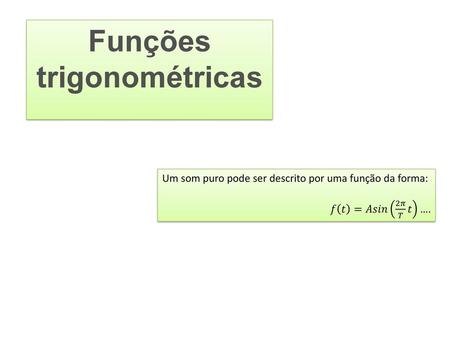 Funções trigonométricas