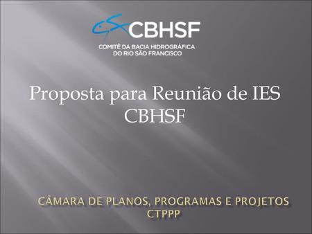 Câmara de Planos, Programas e Projetos CTPPP