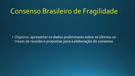 Consenso Brasileiro de Fragilidade