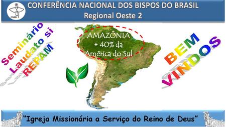 AMAZÔNIA + 40% da América do Sul Seminário Laudato si REPAM BEM VINDOS.
