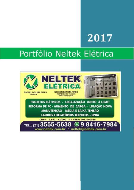 2017 Portfólio Neltek Elétrica.
