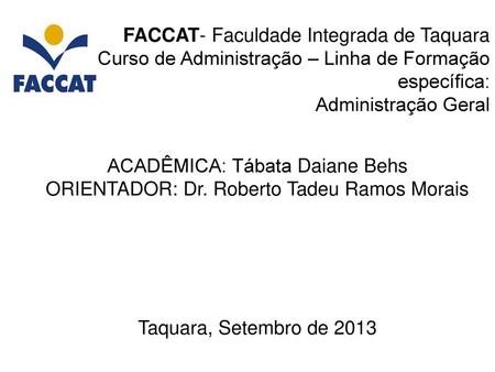 FACCAT- Faculdade Integrada de Taquara
