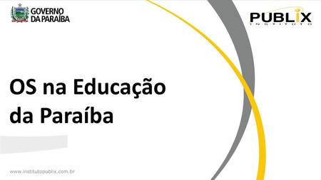 OS na Educação da Paraíba