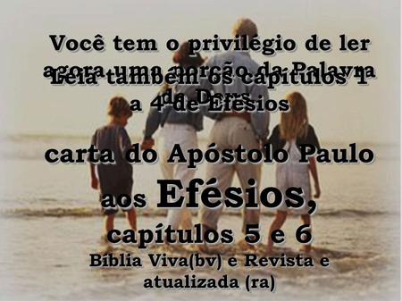 carta do Apóstolo Paulo aos Efésios, capítulos 5 e 6