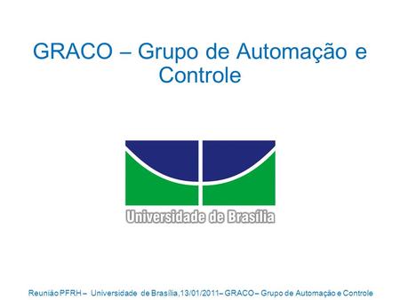 GRACO – Grupo de Automação e Controle