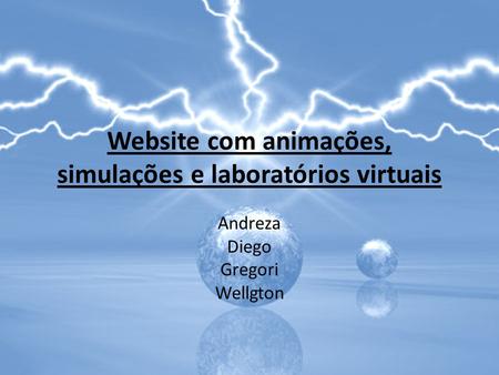 Website com animações, simulações e laboratórios virtuais