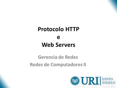 Protocolo HTTP e Web Servers