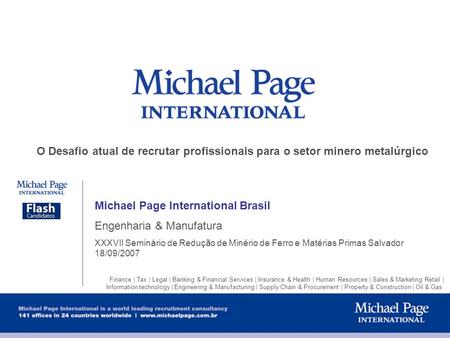 Michael Page International Brasil Engenharia & Manufatura
