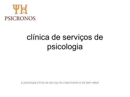 clínica de serviços de psicologia