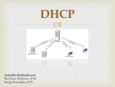 DHCP Trabalho Realizado por: Rui Runa Monteiro, nº14.