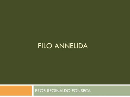 PROF. REGINALDO FONSECA