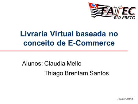 Livraria Virtual baseada no conceito de E-Commerce