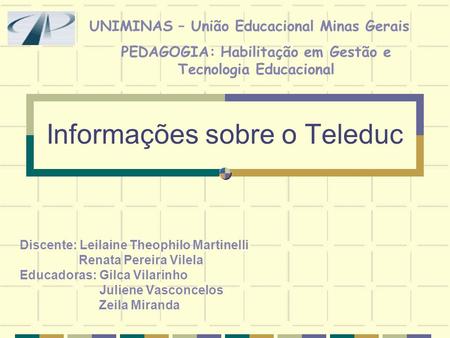 Informações sobre o Teleduc