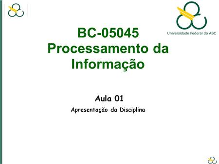 BC Processamento da Informação