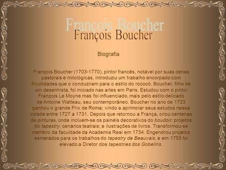 François Boucher Biografia