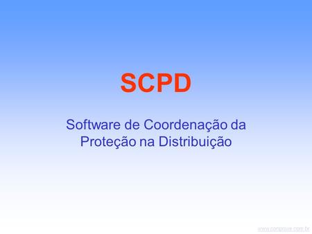 Software de Coordenação da Proteção na Distribuição