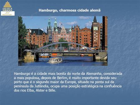 Hamburgo, charmosa cidade alemã