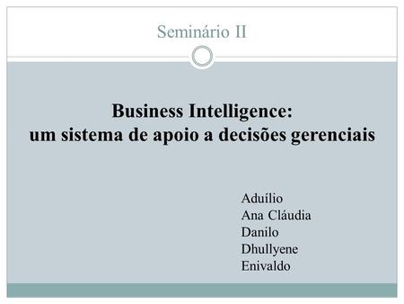 Business Intelligence: