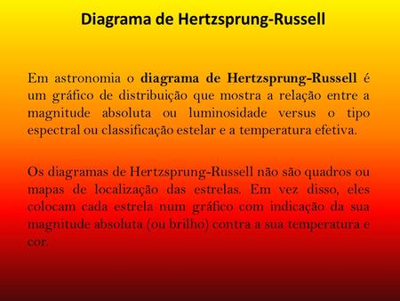 Diagrama de Hertzsprung-Russell