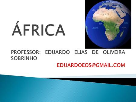 PROFESSOR: EDUARDO ELIAS DE OLIVEIRA SOBRINHO