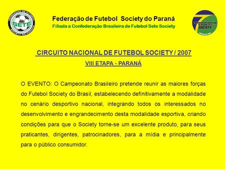 Federação de Futebol Society do Paraná