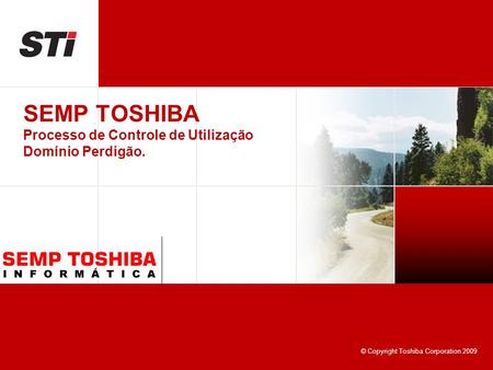 © Copyright Toshiba Corporation 2009 SEMP TOSHIBA Processo de Controle de Utilização Domínio Perdigão.