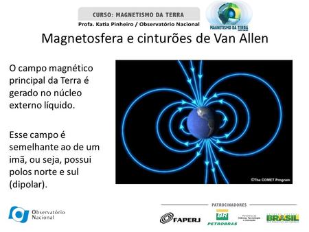 Magnetosfera e cinturões de Van Allen